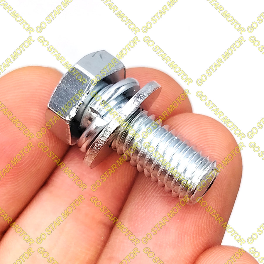 SCREW M8*20 = UNIVERSAL FRONT STEP BAR SCREW WITH SPRING WASHER