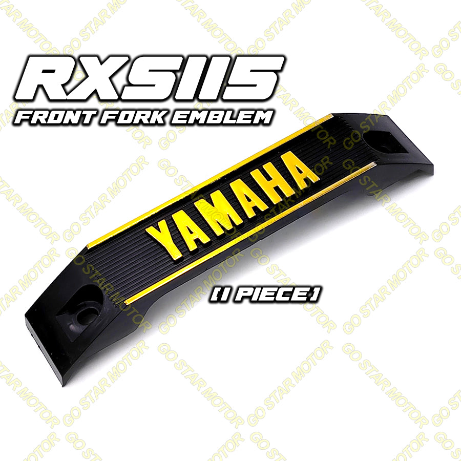 YAMAHA RXS RXS115 EMBLEM LOGO STICKER GOLD SET Fork Depan & Tangki Minyak & Penutup Bateri Sisi