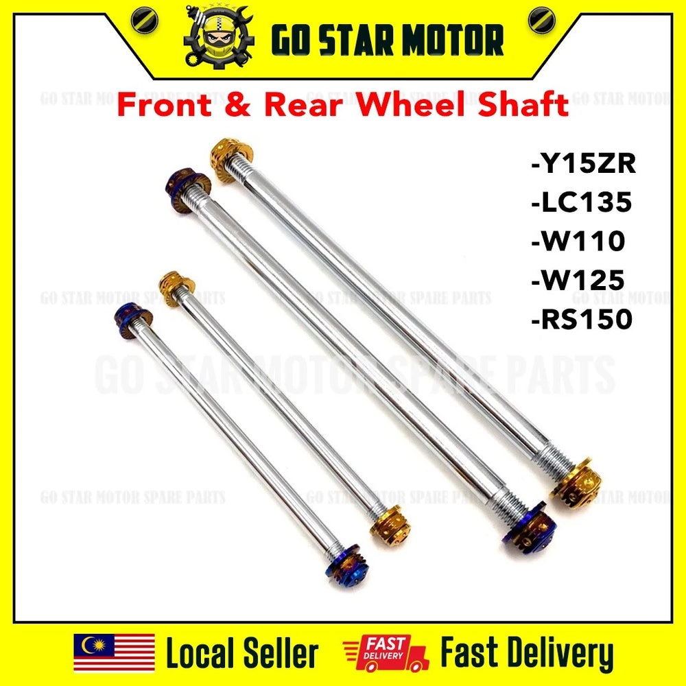 ACUAN RODA DEPAN BELAKANG TITANIUM EMAS