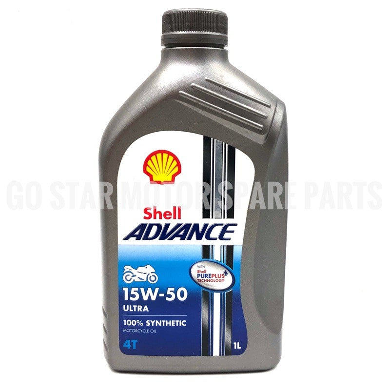 SHELL ADVANCE AX3 AX4 AX5 VSX W 2T 4T MINYAK ENJIN MOTOSIKAL MINERAL PREMIUM Semi / Sepenuhnya Sintetik