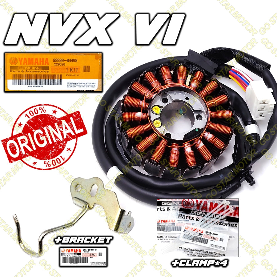 (YAMAHA GENUINE PARTS) NVX-155 = MAGNET ROTOR / STATOR COIL ASSY