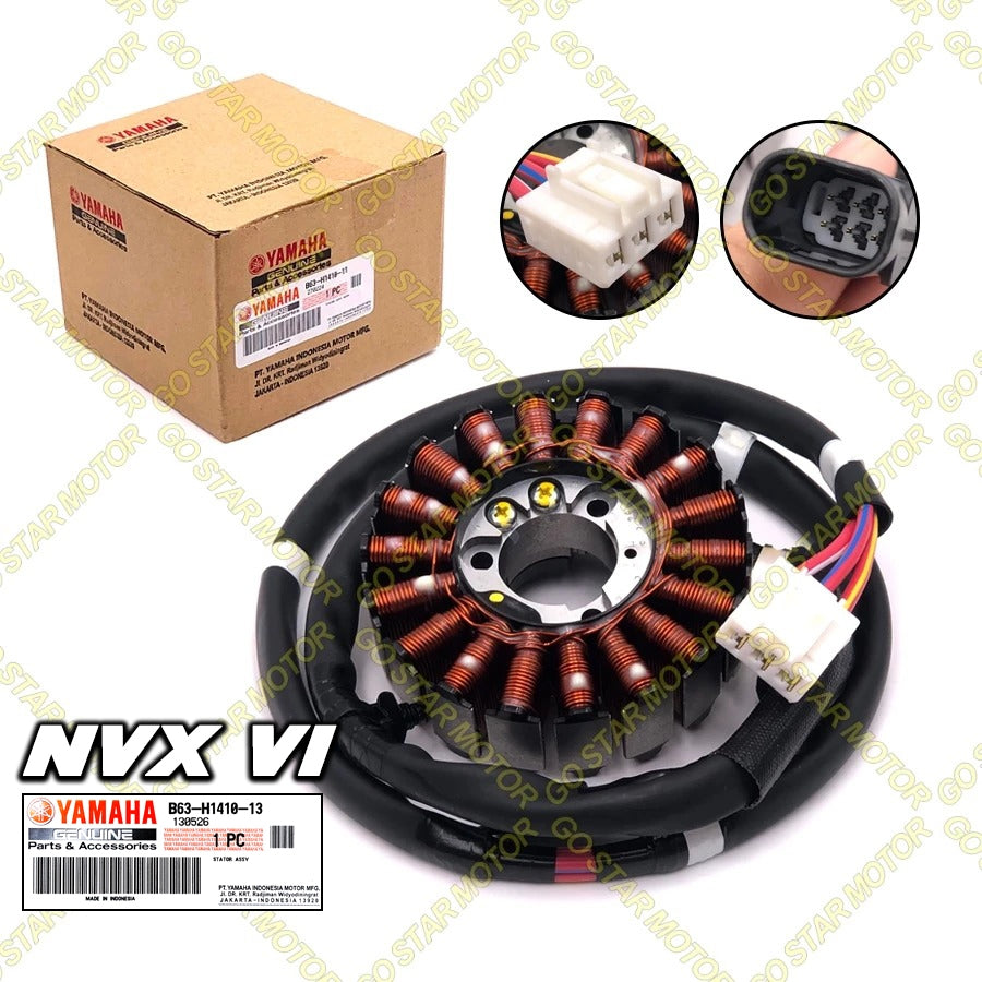 (YAMAHA GENUINE PARTS) NVX-155 = MAGNET ROTOR / STATOR COIL ASSY