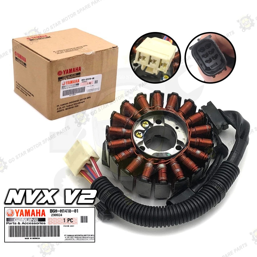 (YAMAHA GENUINE PARTS) NVX-155 = MAGNET ROTOR / STATOR COIL ASSY
