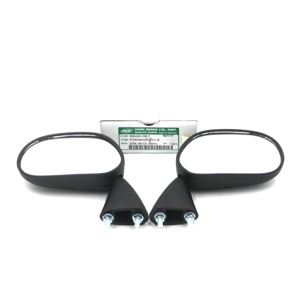 SIDE MIRROR SET = KAWASAKI ZX150 / ZXR-150 / KRR-150