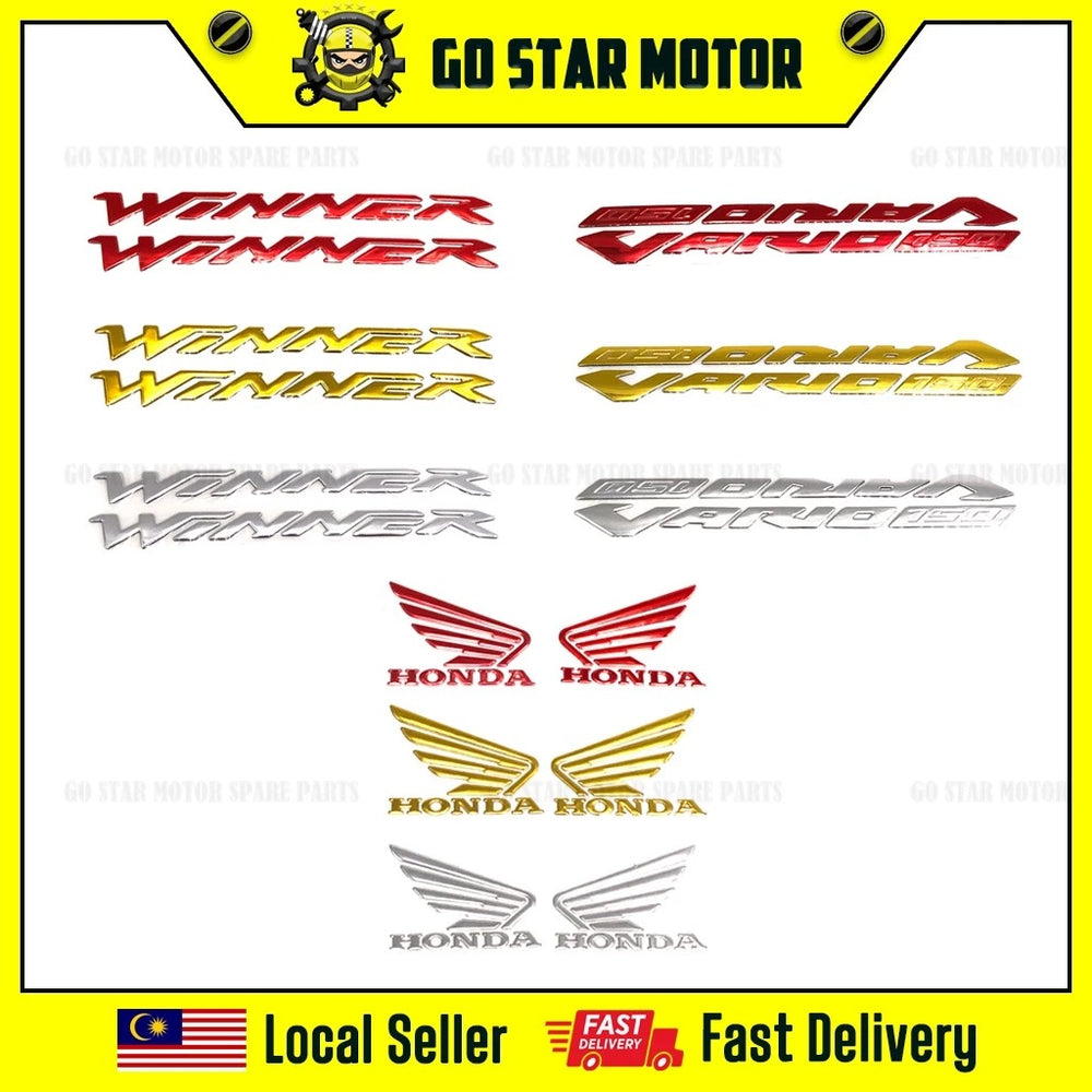 (WING) SET LOGO EMBLEM - MERAH