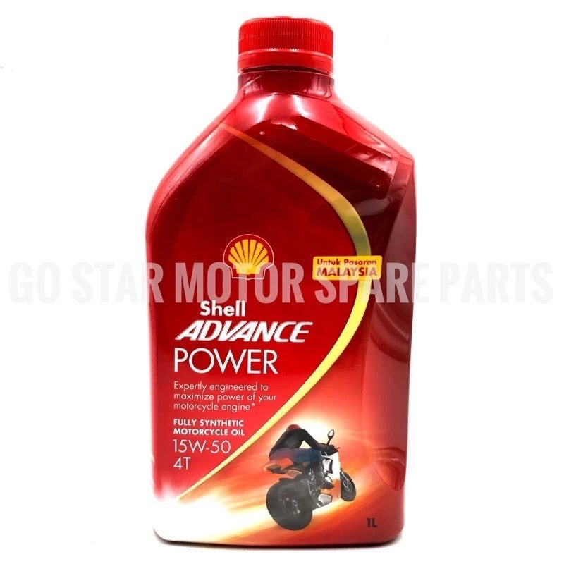 SHELL ADVANCE AX3 AX4 AX5 VSX W 2T 4T MINYAK ENJIN MOTOSIKAL MINERAL PREMIUM Semi / Sepenuhnya Sintetik