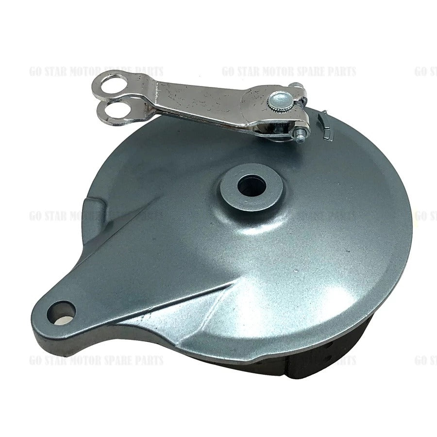 REAR BRAKE HUB PANEL & SPROCKET HUB (CHROME & GREEN) = LC135