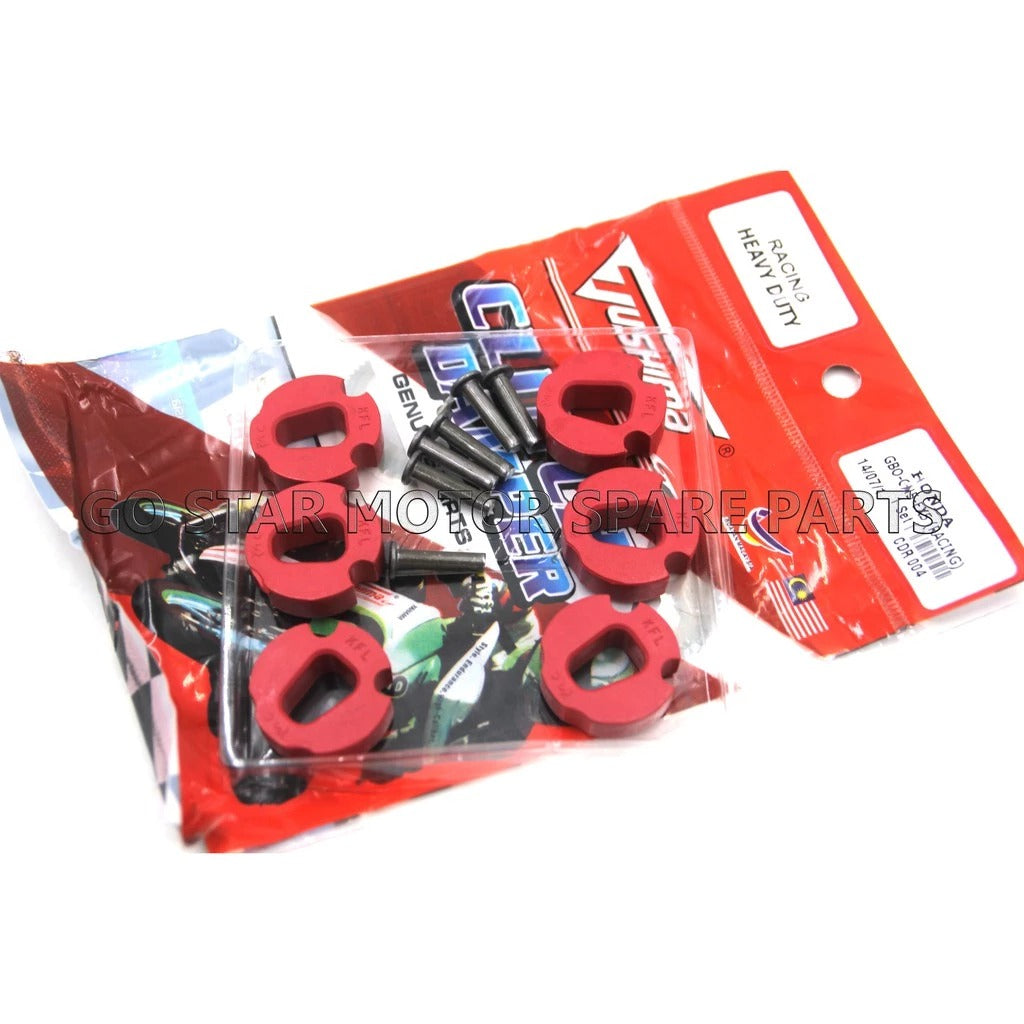 RACING CLUTCH DAMPER (HEAVY DUTY) = Y15ZR / FZ150 / LC135 / Y125Z / Y125ZR / RXZ / TZM-150 / Y100 SPORT / Y110SS / LAGENDA / RS150 / EX5 / DREAM / WAVE100 / GBO / DINAMIK / SYM VF3I