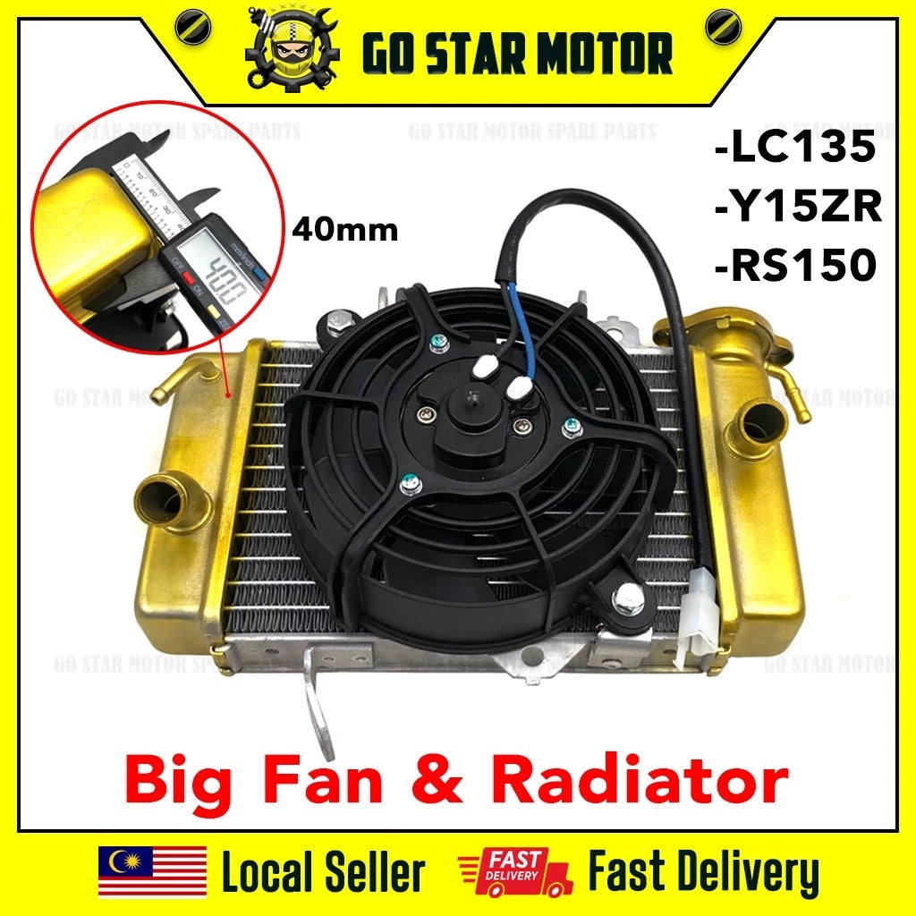 RADIATOR YSUKU RACING DENGAN TANGKI PENYEJUK KIPAS BLOWER BESAR