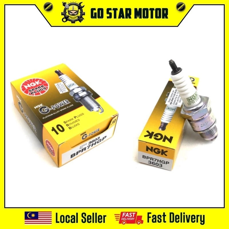 NGK SPARK PLUG = BPR7HGP (Y100 SPORT / Y110SS / SS2 / RC80 / V100)