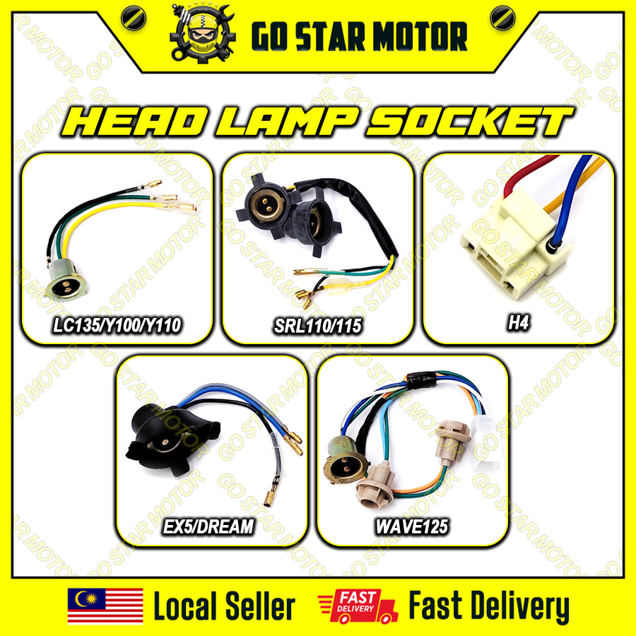 SOKET LAMPU HADAPAN - Y80