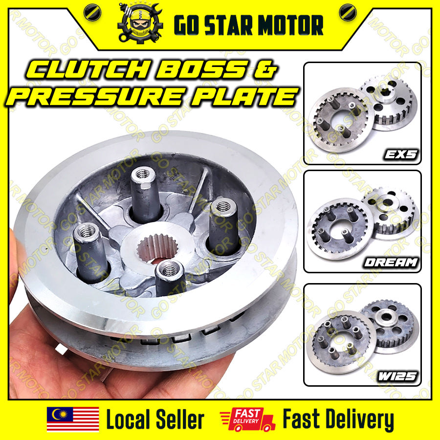 Boss Klac & Plat Tekanan (STANDARD) Untuk LC135 / Y100 / Y110SS / LAGENDA110 / Y125Z / RXZ / TZM / EX5 HIGH POWER / EX5 DREAM / WAVE100 / CLASS1 / WAVE125 / FUTURE