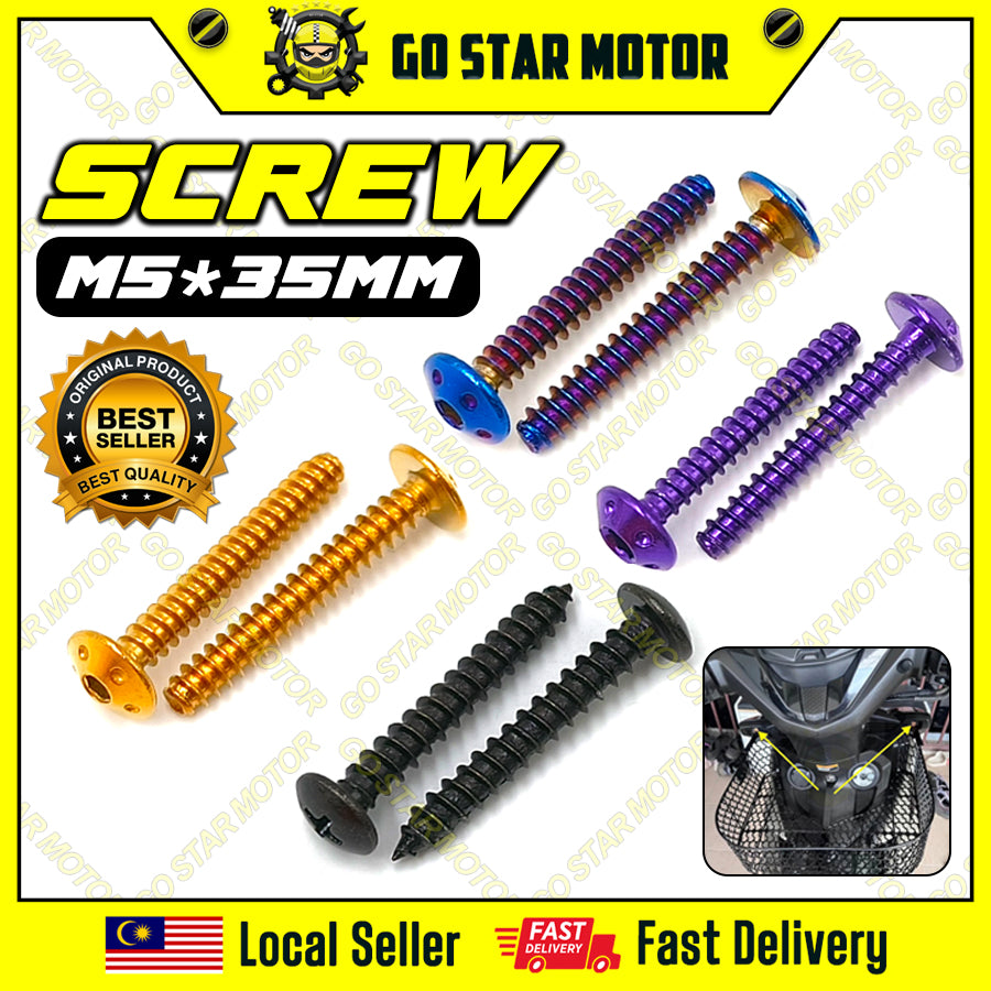 SCREW M5 (35MM) = UNIVERSAL SCREW COVER INNER / COVER AIR FILTER