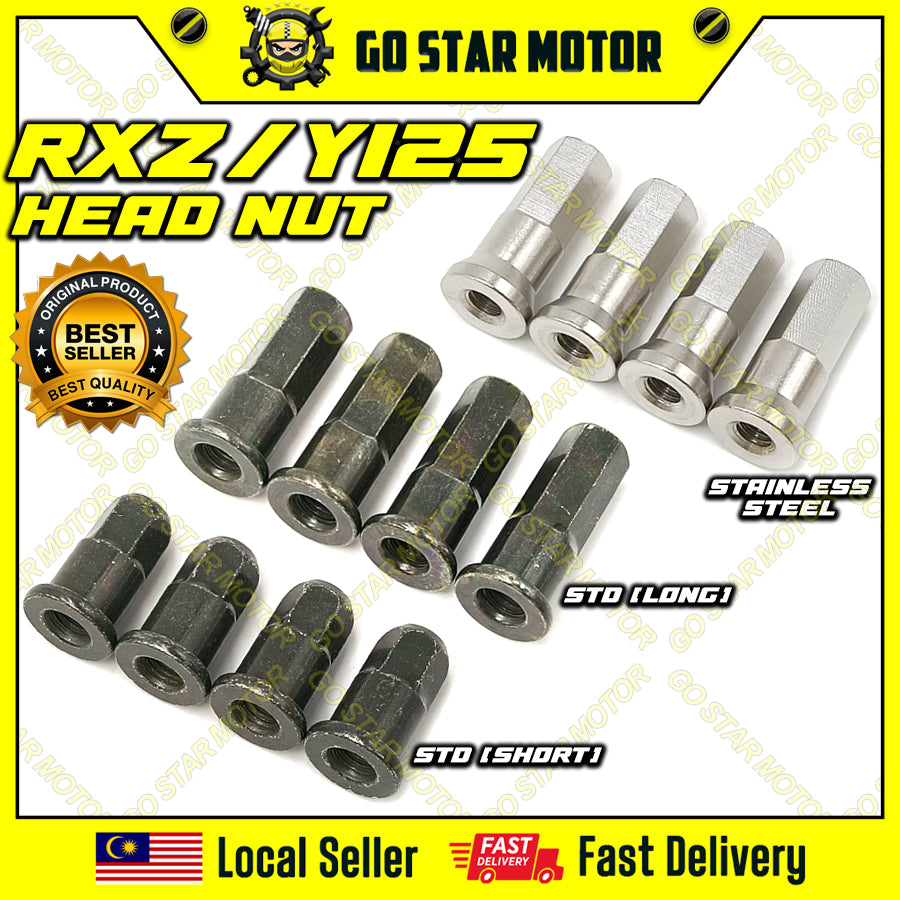 Nat Kepala Silinder CNC Keluli Tahan Karat = RXZ / Y125Z / Y125ZR / Y100 / Y110SS