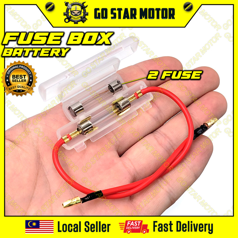 UNIVERSAL MOTORCYCLE FUSE BOX = EX5 / C70 / GBO / Y80 / Y100 / Y110 / RC80 / RC110 / KRISS
