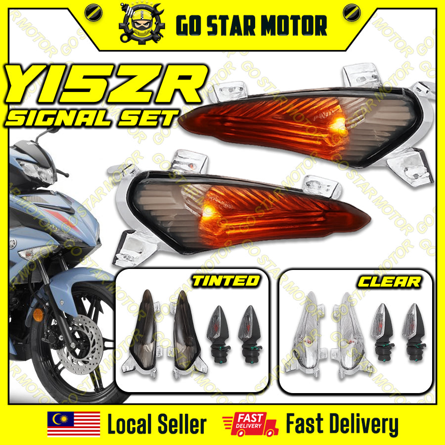 Y15ZR V1 V2 = FRONT & REAR SIGNAL SET (CLEAR / SMOKE)