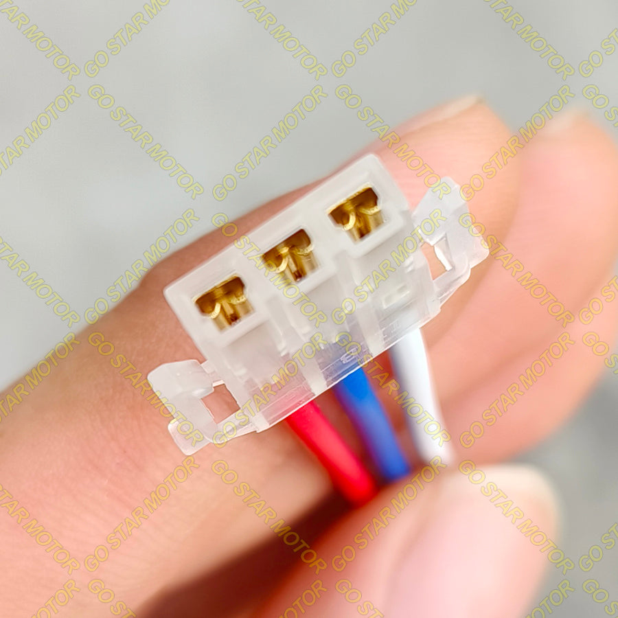 UNIVERSAL MOTORCYCLE 3-PIN SWITCH SOCKET / WIRE