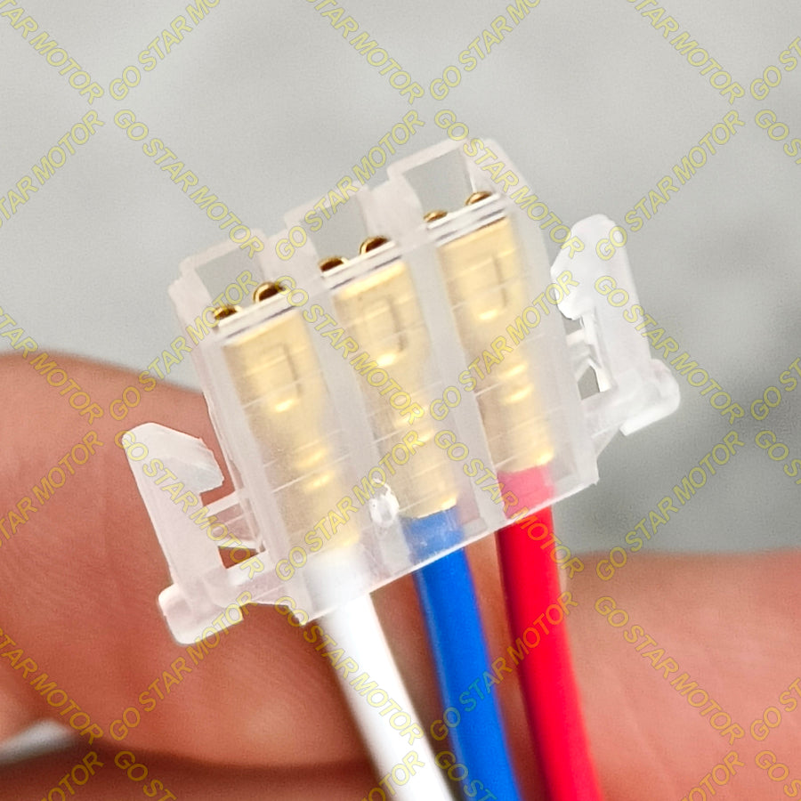 UNIVERSAL MOTORCYCLE 3-PIN SWITCH SOCKET / WIRE