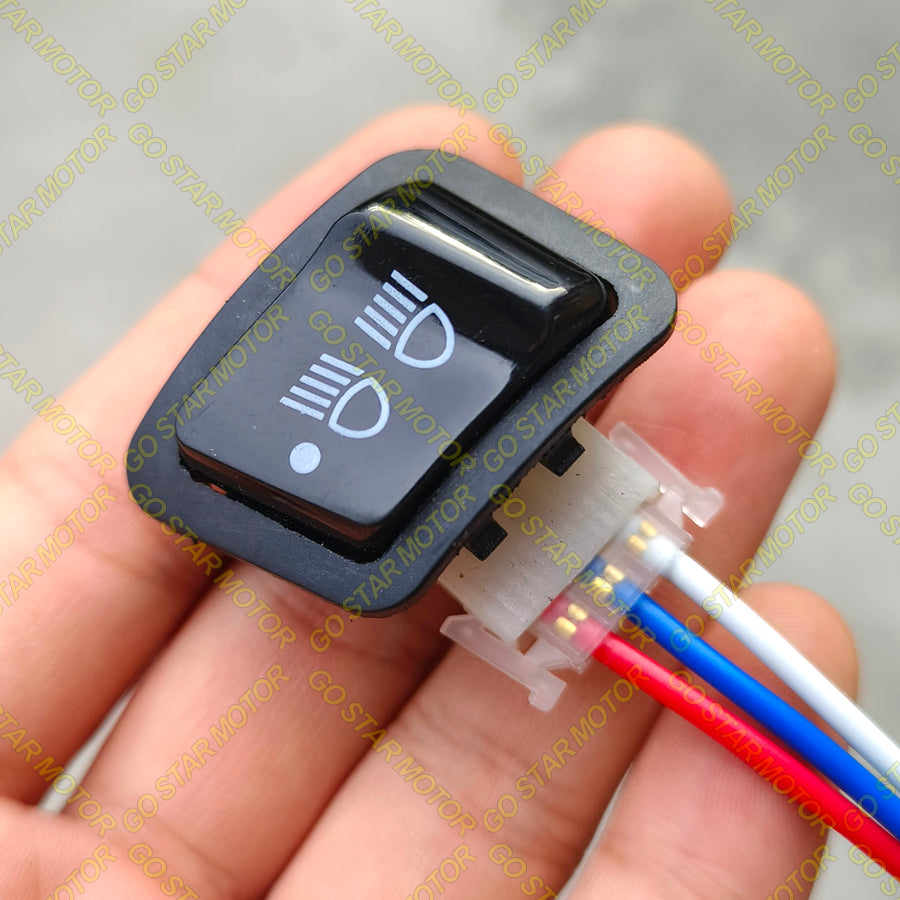 UNIVERSAL MOTORCYCLE 3-PIN SWITCH SOCKET / WIRE