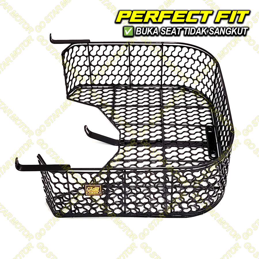 QMA MOTORCYCLE BASKET / BAKUL (KACANG) Y15ZR / Y16ZR / LC135 / Y125Z / Y125ZR / LAGENDA115 / SRL115 / LAGENDA115-FI / SRL115-FI / RS150 / RSX-150 / EX5 / EX5 DREAM / MR3 / Z15GT