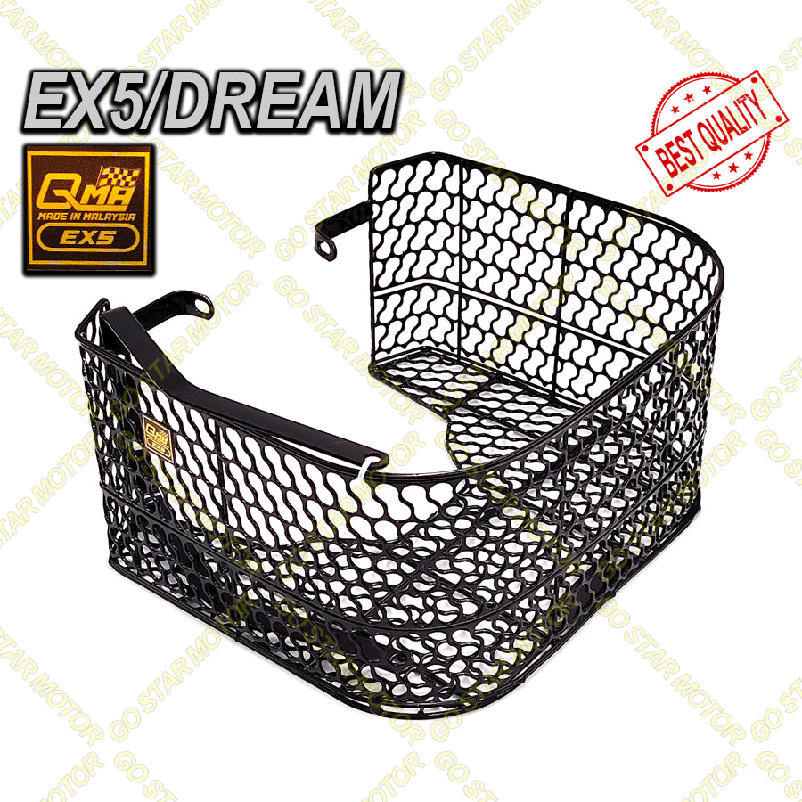 QMA MOTORCYCLE BASKET / BAKUL (KACANG) Y15ZR / Y16ZR / LC135 / Y125Z / Y125ZR / LAGENDA115 / SRL115 / LAGENDA115-FI / SRL115-FI / RS150 / RSX-150 / EX5 / EX5 DREAM / MR3 / Z15GT