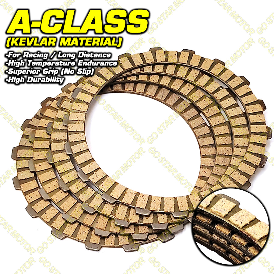 CLUTCH PLATE & IRON PLATE = LC135 / Y100 / Y110SS / LAGENDA110 / WAVE10 / DASH110 V1 / EX5 / CLASS / KRISS100 / FUTURE FI / WAVE125I / WAVE125 / WAVE125S / WAVE125X