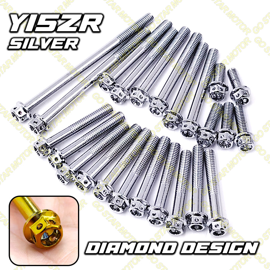 Skru Penutup Enjin (Emas / Titanium / Perak) Untuk Y15ZR Y16ZR LC135 / SRL115 / RS150 / VARIO150 / KRISS