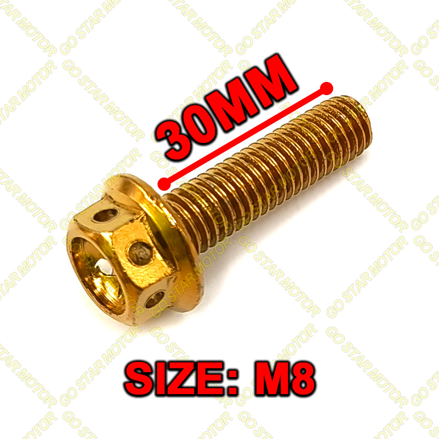 SKRU M8 (25MM / 30MM / 35MM) = SPRAKET SKRU UNIVERSAL / PEMIJAK KAKI