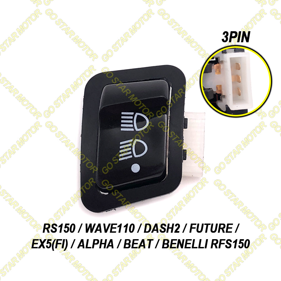 BUTANG SUIS HANDLE RS150 - TINGGI-RENDAH 3 LANGKAH - 5 PIN