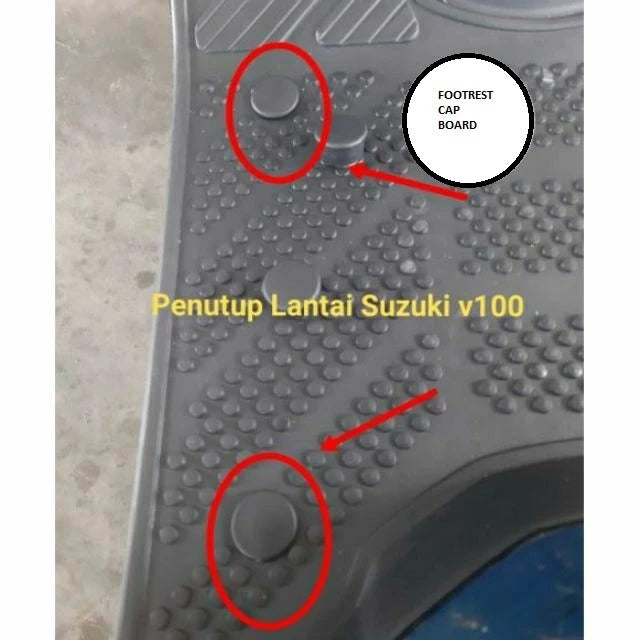 BOARD FOOTREST CAP (4PCS) = SUZUKI V100