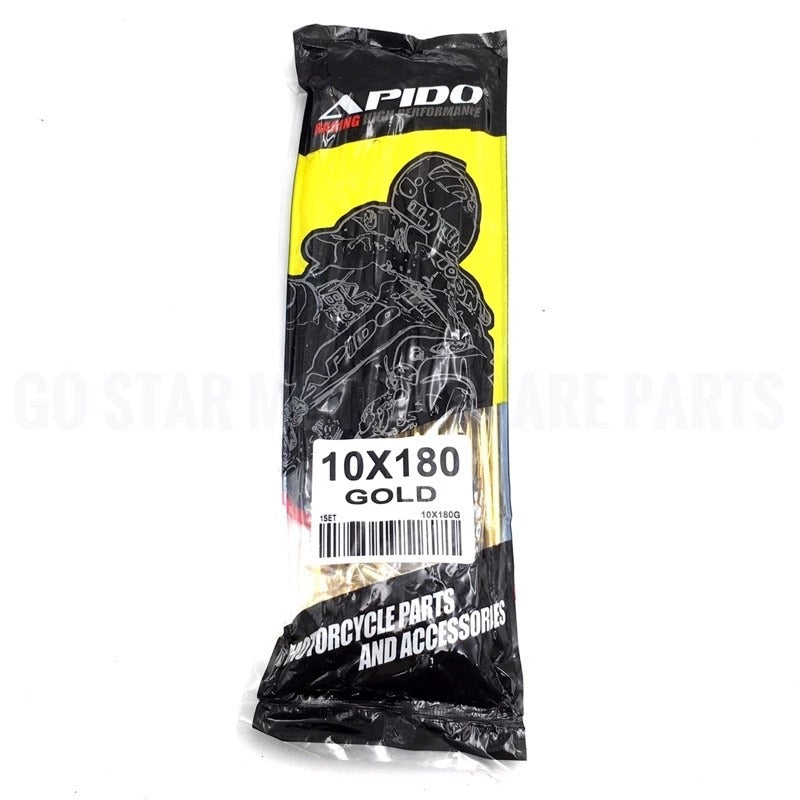 SPOKES AND NIPPLES SPOKE BLACK GOLD - JEJARI SPOKE LIDI 149 155 161 163 168 172 APIDO