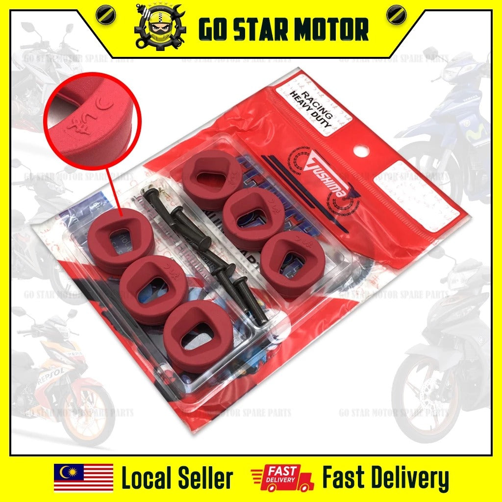 RACING CLUTCH DAMPER (HEAVY DUTY) = Y15ZR / FZ150 / LC135 / Y125Z / Y125ZR / RXZ / TZM-150 / Y100 SPORT / Y110SS / LAGENDA / RS150 / EX5 / DREAM / WAVE100 / GBO / DINAMIK / SYM VF3I