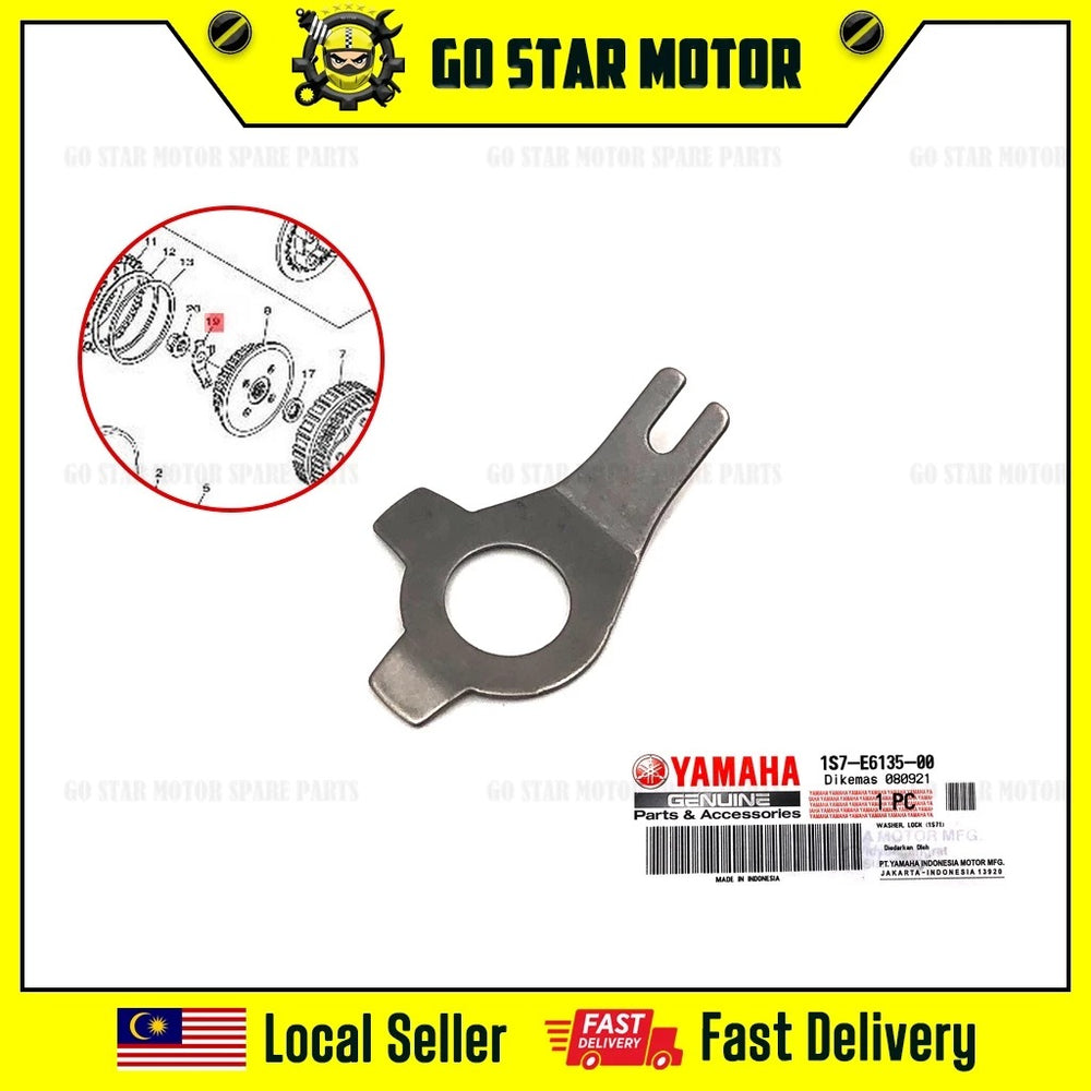 LC135 4S CLUTCH LOCK WASHER OE - 1S7-E6135-00