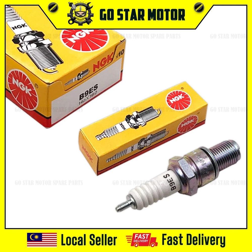 NGK SPARK PLUG = B9ES (RXZ / Y125Z / Y125ZR / TZM-150 / KAWASAKI ZX150)