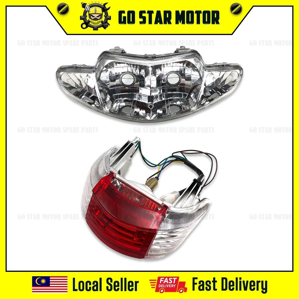 WAVE100 WAVE 100 W100 LAMPU DEPAN BELAKANG UNIT LAMPU DEPAN LAMPU BELAKANG