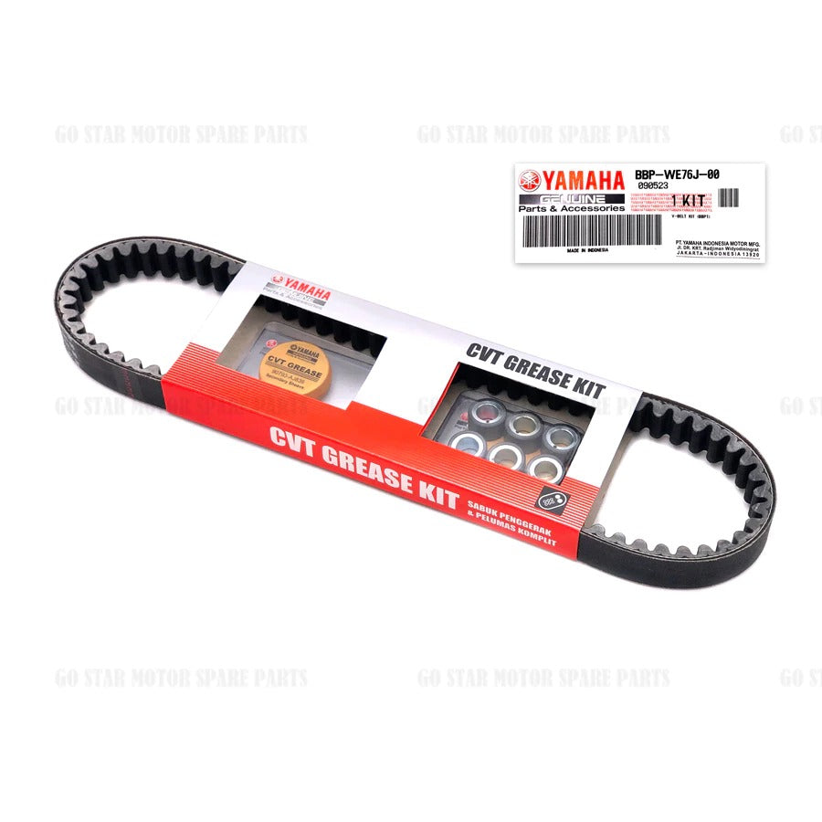 (YAMAHA GENUINE PARTS) V-BELT KIT (ROLLER & GREASE) / CVT BELTING = XMAX / NMAX-155 / NVX-155 / AVANTIZ / SOLARIZ / EGO / EGOS / EGOS-FI / EGOLC / EGOLC-FI / NOUVO-LC