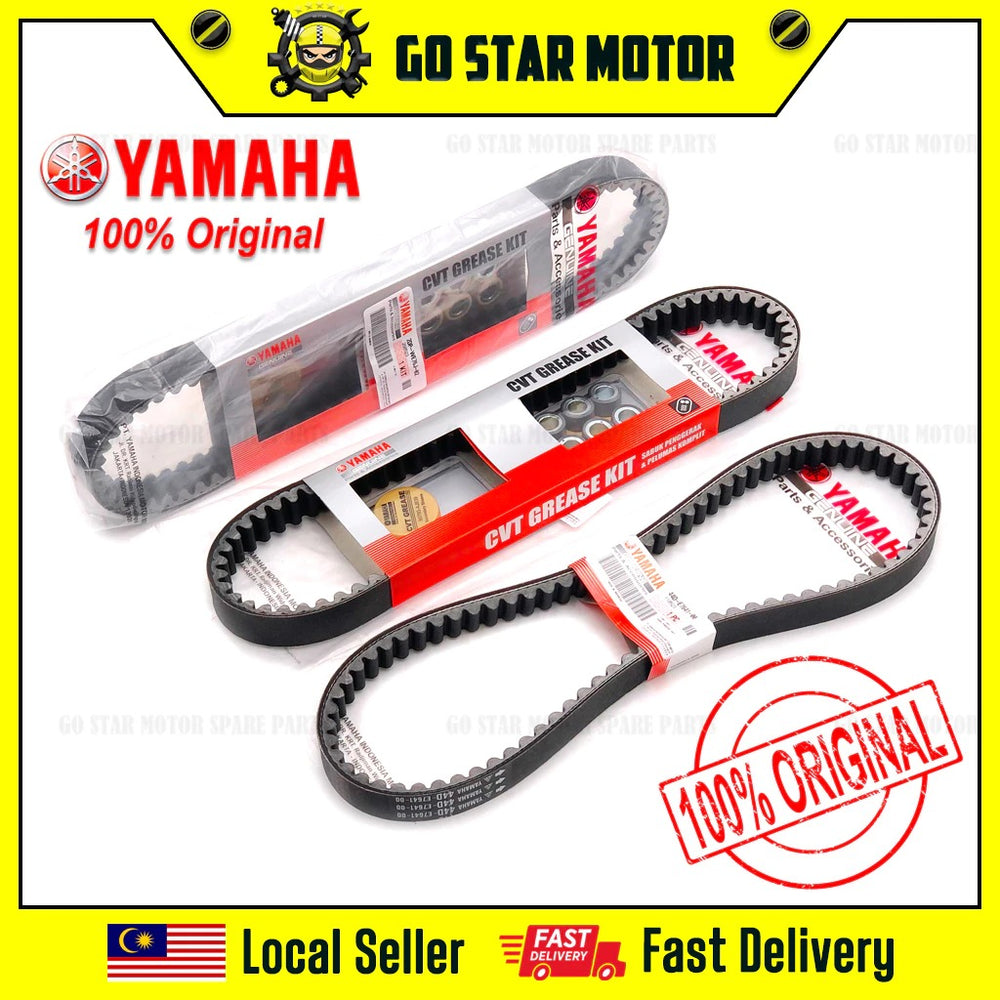 (YAMAHA GENUINE PARTS) V-BELT KIT (ROLLER & GREASE) / CVT BELTING = XMAX / NMAX-155 / NVX-155 / AVANTIZ / SOLARIZ / EGO / EGOS / EGOS-FI / EGOLC / EGOLC-FI / NOUVO-LC