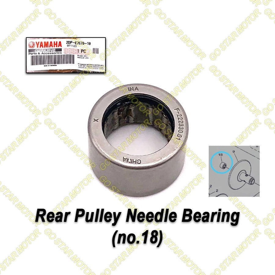 (YAMAHA GENUINE PARTS) NVX-155 / NMAX-155 = REAR PULLEY HOUSING BEARING / NEEDLE BEARING