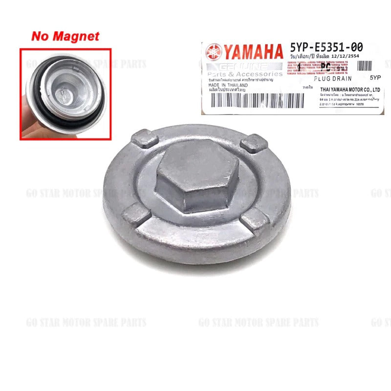 YAMAHA OIL NUT CAP / DRAIN PLUG (STANDARD / MAGNET) = Y15ZR / Y16ZR / LC135 / FZ150 / SRL115 / R15 / AVANTIZ / SOLARIZ / NVX / EGOLC / EGO / EGOS / NOUVO