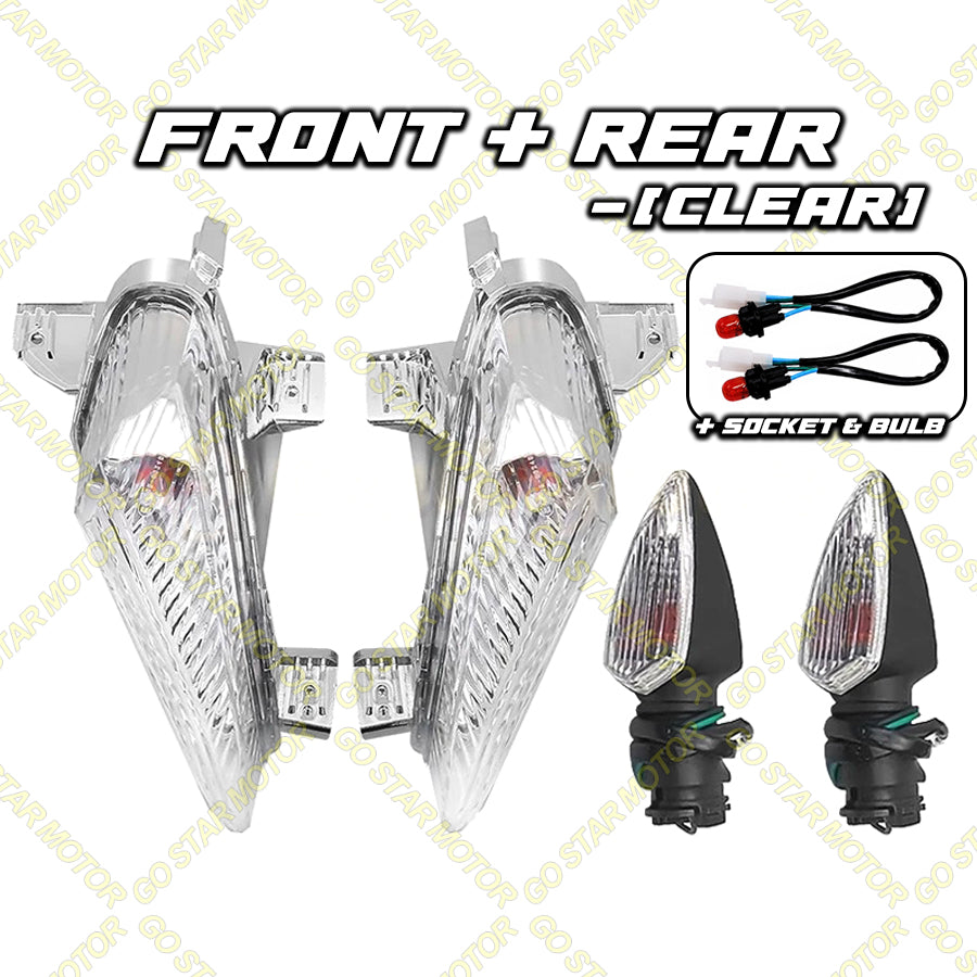 Y15ZR V1 V2 = FRONT & REAR SIGNAL SET (CLEAR / SMOKE)
