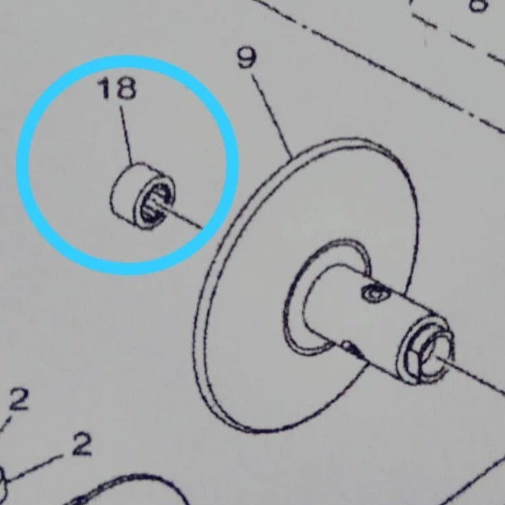 (YAMAHA GENUINE PARTS) NVX-155 / NMAX-155 = REAR PULLEY HOUSING BEARING / NEEDLE BEARING