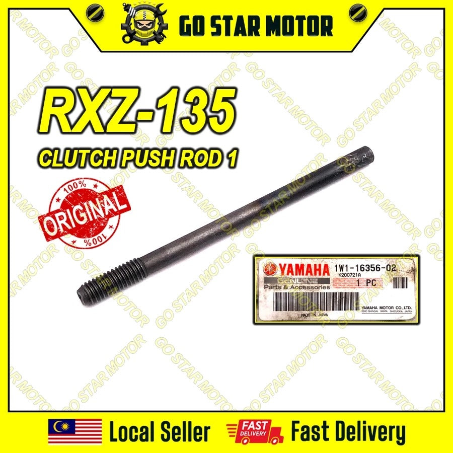 YAMAHA RXZ RXZ135 Rod Tolak Klac 1 (Pendek) Batang Tuil 100% Asli = 1W1-16356-02