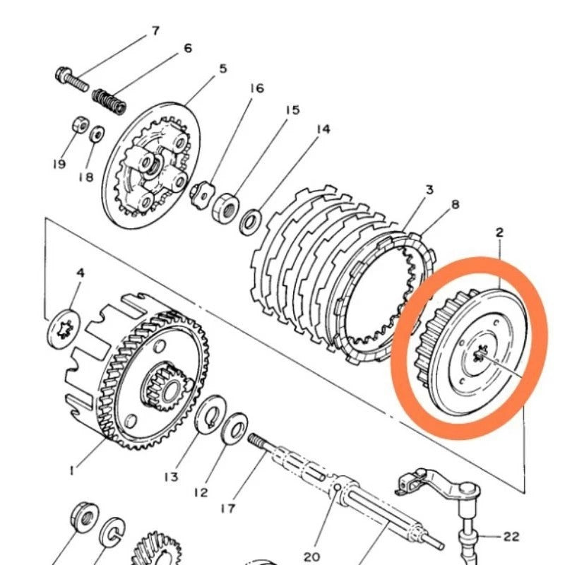 PLAT BESI KLAC RXZ (3KA-E6324-00) -OE