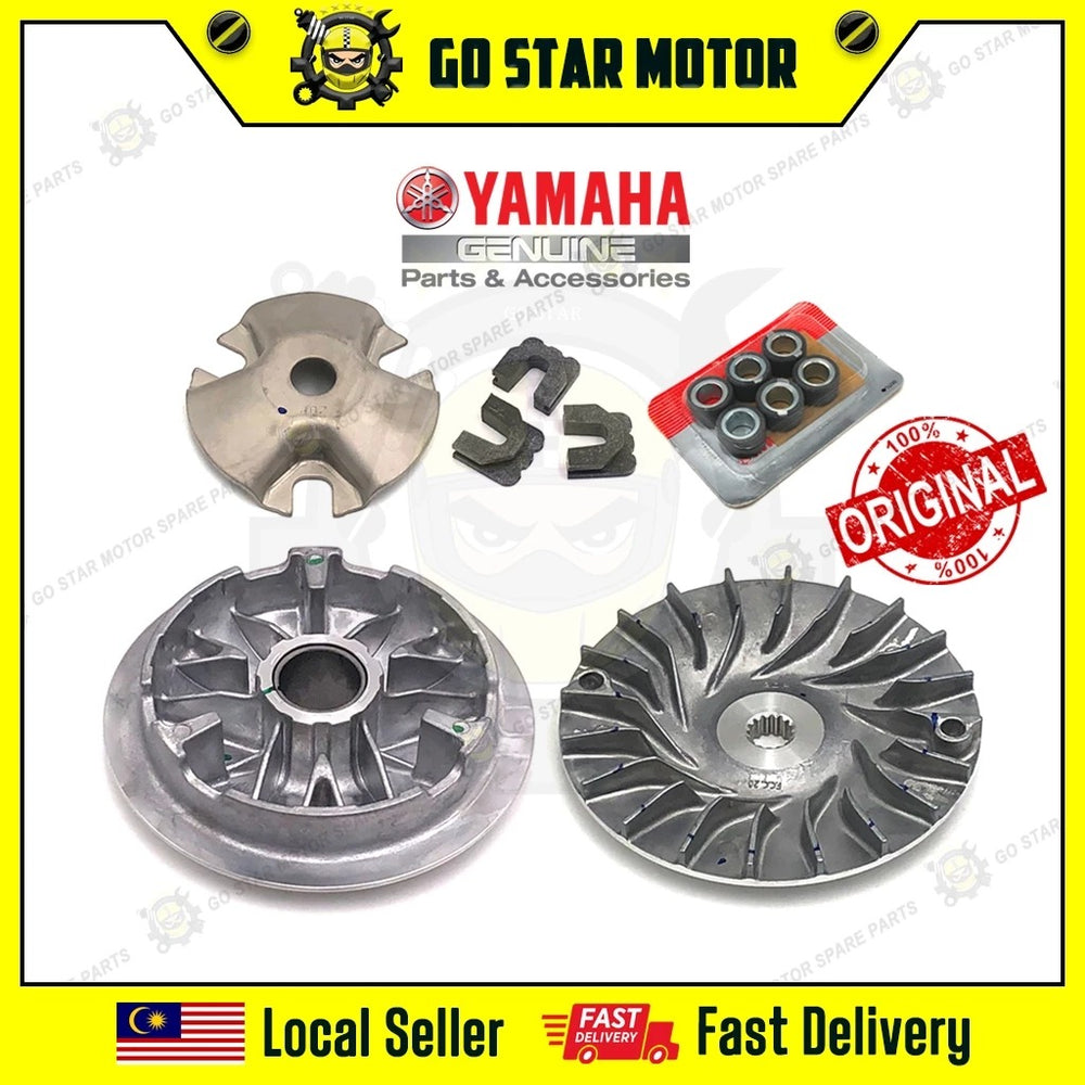 (YAMAHA GENUINE PARTS) NVX-155 = FRONT PULLEY PARTS (FIXED SHEAVE / SLIDING SHEAVE / CAM PULLEY / SLIDER / ROLLER WEIGHT)