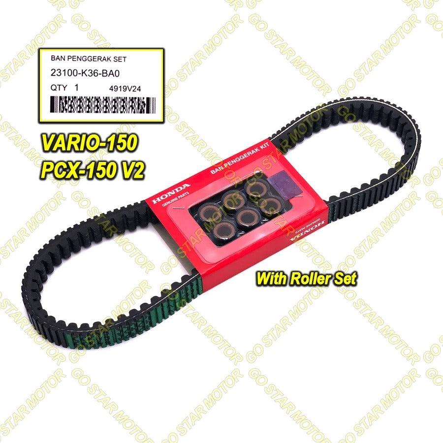 HONDA GENUINE V-BELT KIT (WITH ROLLER) / CVT BELTING = VARIO-150 / ADV150 / ADV160 / PCX150 / PCX160