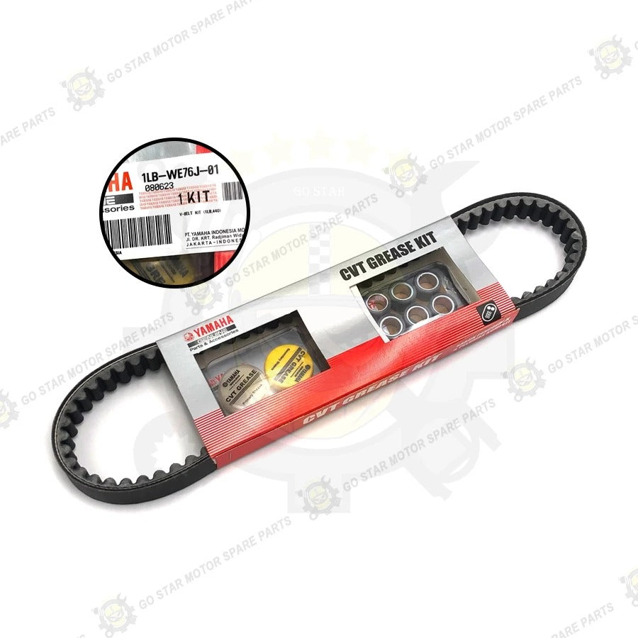 (YAMAHA GENUINE PARTS) V-BELT KIT (ROLLER & GREASE) / CVT BELTING = XMAX / NMAX-155 / NVX-155 / AVANTIZ / SOLARIZ / EGO / EGOS / EGOS-FI / EGOLC / EGOLC-FI / NOUVO-LC