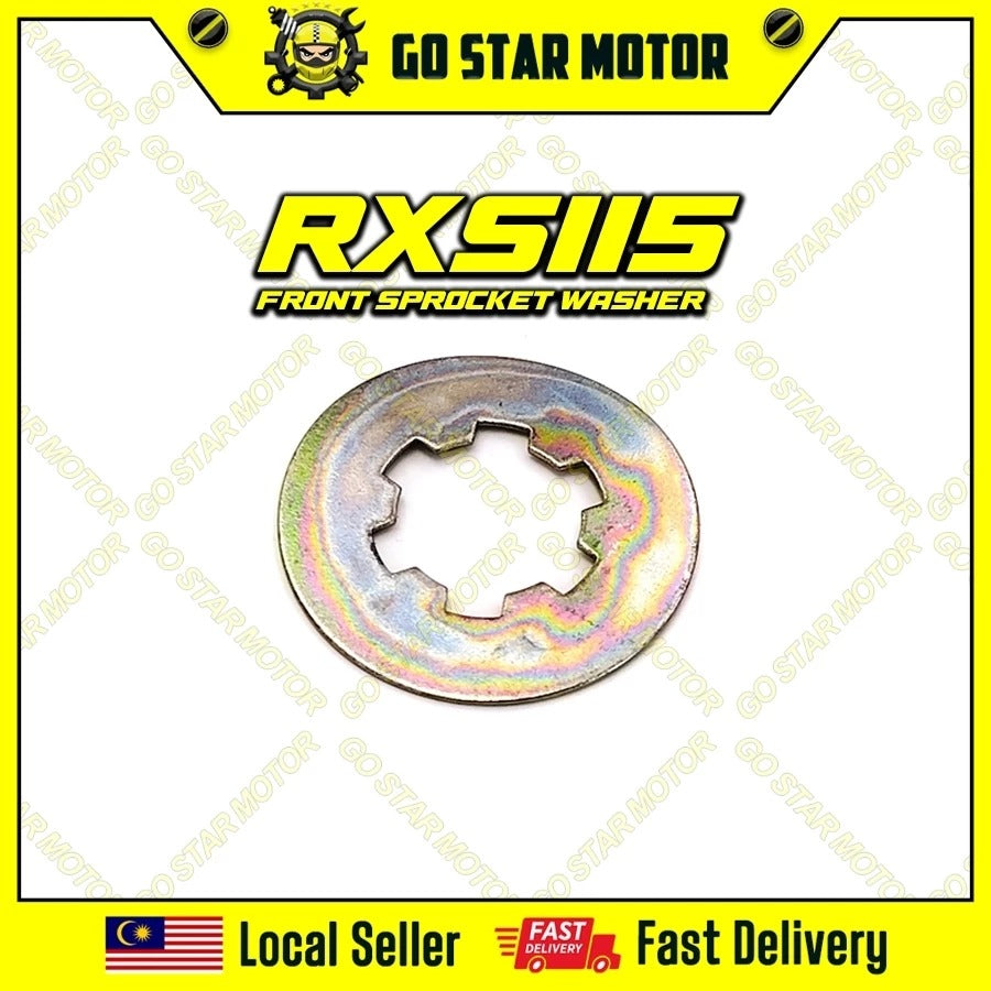 FRONT SPROCKET NUT & WASHER = YAMAHA RXS-115