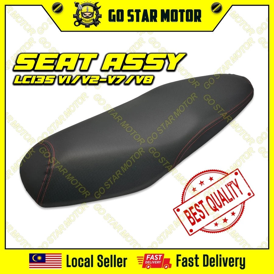 YAMAHA LC135 135LC V1 V2 V3 V4 V5 V6 V7 V8 FI SEAT ASSY STANDARD TEMPAT DUDUK CUSHION KUSYEN STD