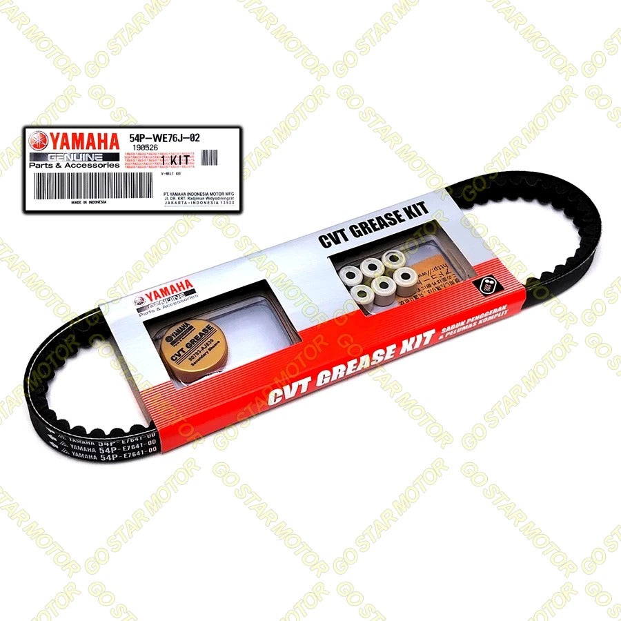 (YAMAHA GENUINE PARTS) V-BELT KIT (ROLLER & GREASE) / CVT BELTING = XMAX / NMAX-155 / NVX-155 / AVANTIZ / SOLARIZ / EGO / EGOS / EGOS-FI / EGOLC / EGOLC-FI / NOUVO-LC