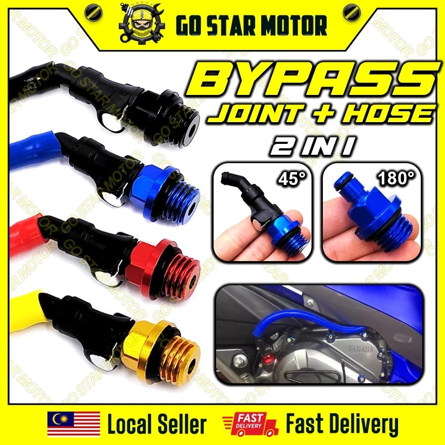 Universal Bypass Joint + Hos 45° (BIRU)